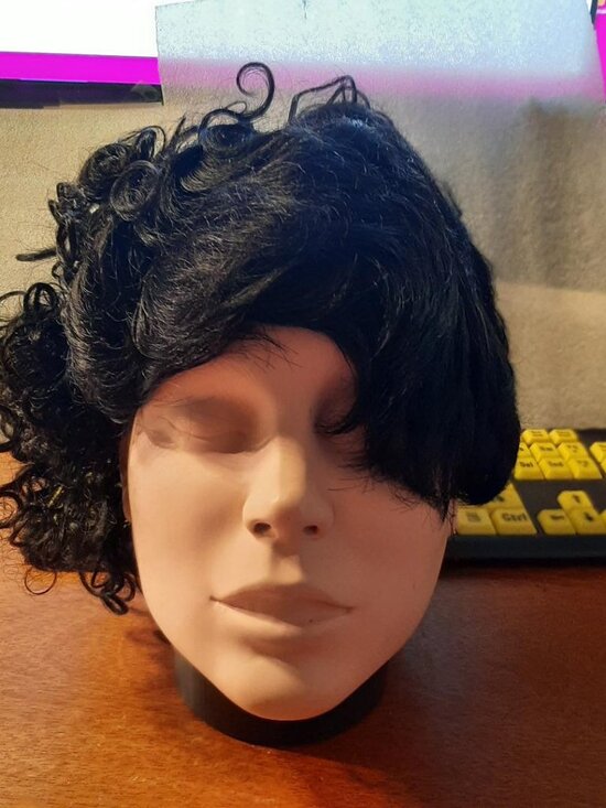 NEW ! Women Short 13 Inch Curly Wig Black main image 6